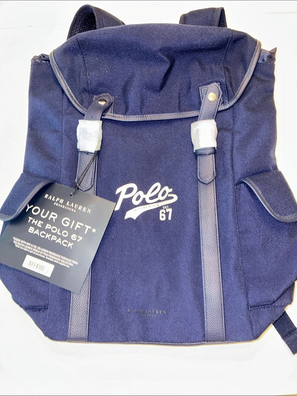 Ralph Lauren Polo 67 Backpack Blue - Picture 1 of 5